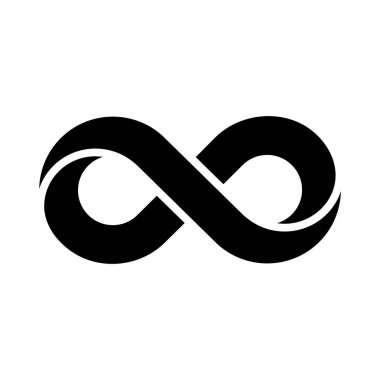Sonsuzluk vektör logo tasarım şablonu