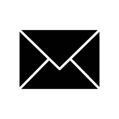 zarf e- posta simgesi vektör illüstrasyonu