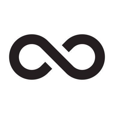 Sonsuzluk vektör logo tasarım şablonu