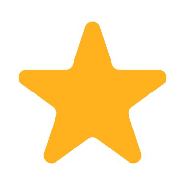 Yıldız simgesi. Web için yıldız vektör simgelerinin düz çizimi