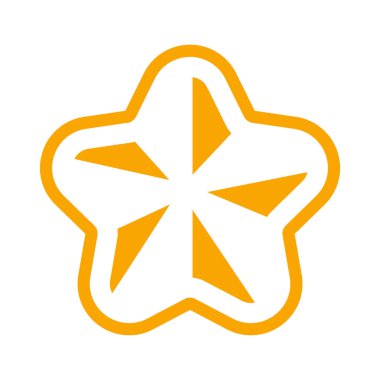 yıldız simgesi vektör illüstrasyonu