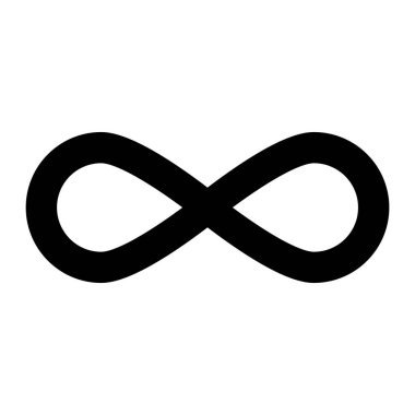 Sonsuzluk vektör logo tasarım şablonu