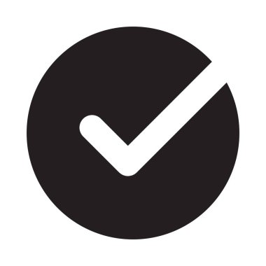 Kontrol işaretinin vektör çizimi