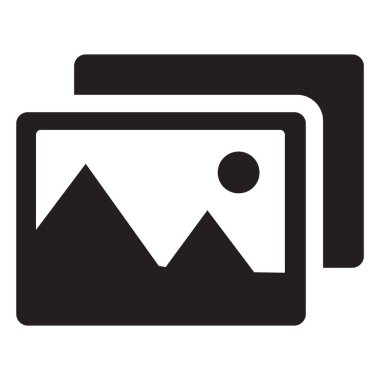 minimalist vektör illüstrasyonu, fotoğraf simgesi