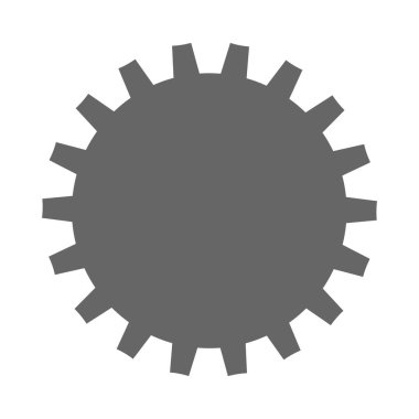 Ek dişli simgesi, vektör illüstrasyonlu ayar simgesi.