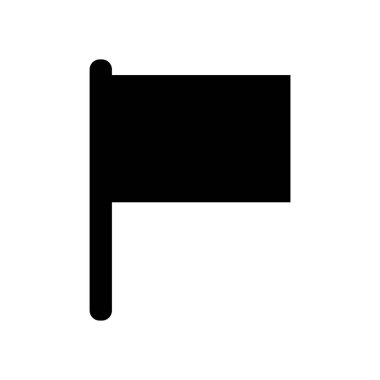 minimalist vektör illüstrasyonu, bayrak simgesi