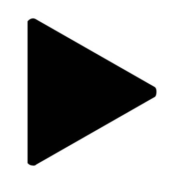 Çalma düğmesinin vektör illüstrasyon simgesi 