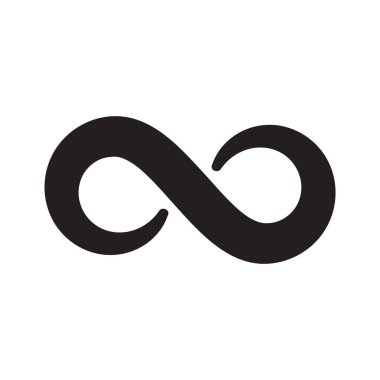 Sonsuzluk vektör logo tasarım şablonu