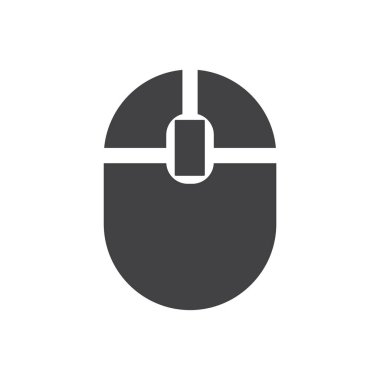 minimalist vektör illüstrasyonu, bilgisayar fare simgesi