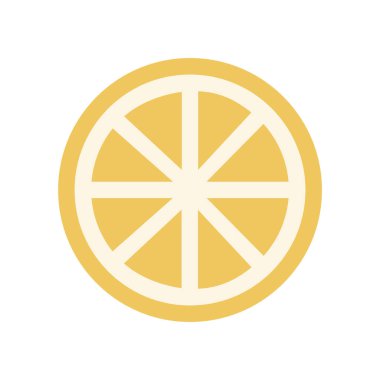 minimalist vektör illüstrasyonu, limon simgesi
