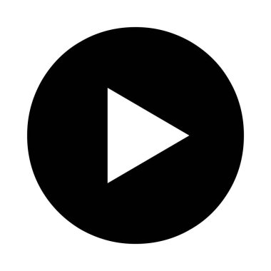 Çalma düğmesinin vektör illüstrasyon simgesi 