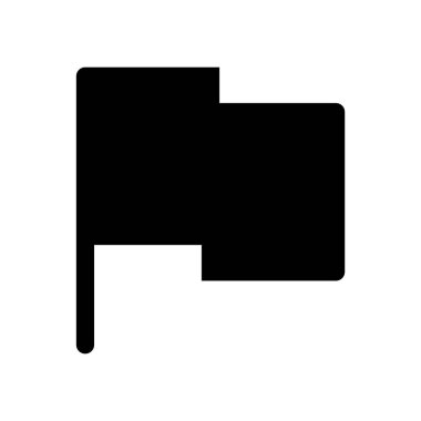 minimalist vektör illüstrasyonu, bayrak simgesi