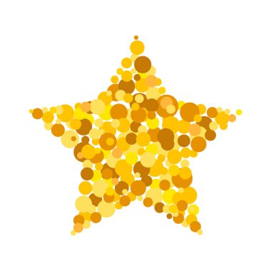 Beyaz arka planda yalıtılmış yıldız vektör simgesi