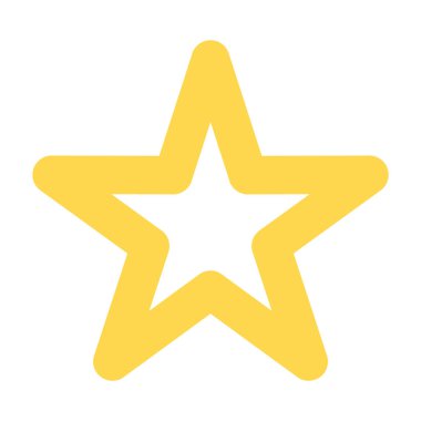 Yıldız. Web simgesi basit illüstrasyon