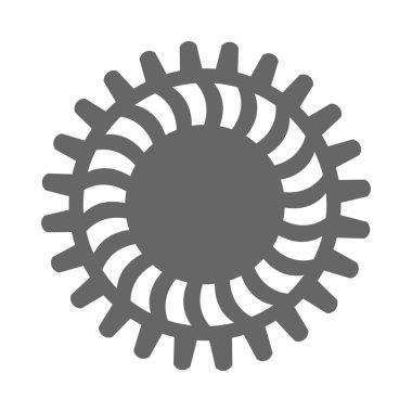 Ek dişli simgesi, vektör illüstrasyonlu ayar simgesi.