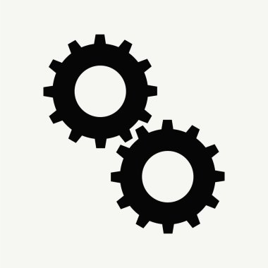 Seo modern simgesinin vektör illüstrasyonu, ayarlar, dişliler