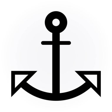 Çapa simgesi işareti. vektör çizimi tasarımı