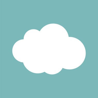 bulut web vektör simgesi