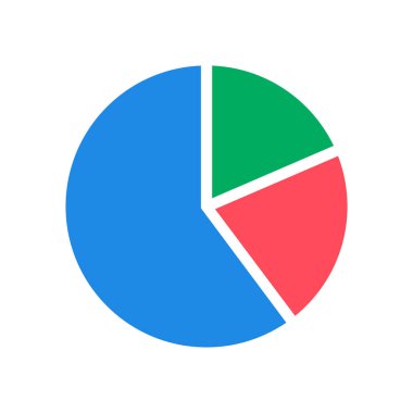 Pasta grafiği vektör illüstrasyonu