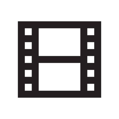 Film şeridi ikonu. vektör illüstrasyonu