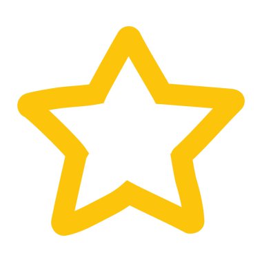 yıldız simgesi, vektör çizimi