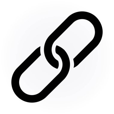 bağlantı düz vektör simgesi