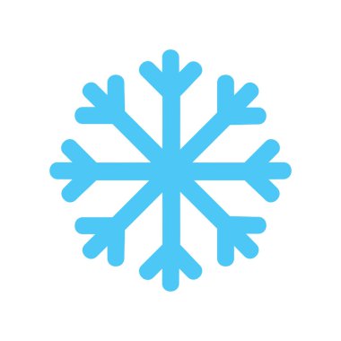 kar Tanesi simgesi vektör çizimi