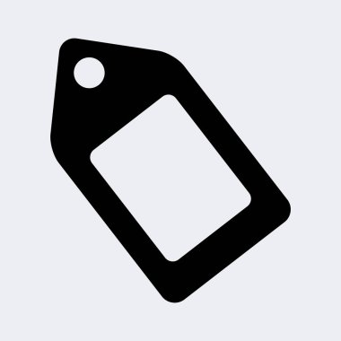 Etiket simgesi, vektör illüstrasyonu. düz tasarım biçimi