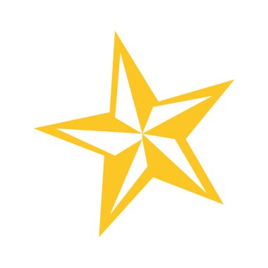 yıldız simgesi vektör illüstrasyonu