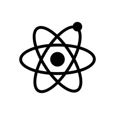 atom simgesi vektör illüstrasyonu
