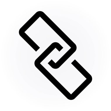 bağlantı düz vektör simgesi