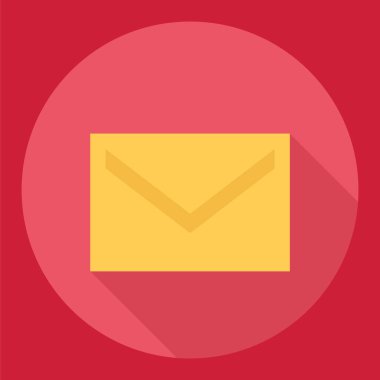 zarf e- posta simgesi vektör illüstrasyonu