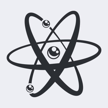 atom. Web simgesi basit illüstrasyon