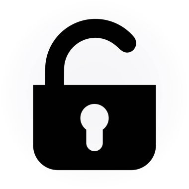 asma kilit ikon vektör çizimi