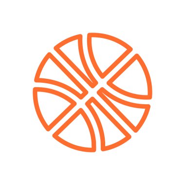 Basketbol ikonu vektör illüstrasyonu