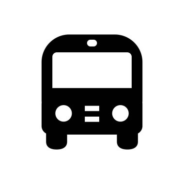 bus simgesi, düz illüstrasyon tasarımı