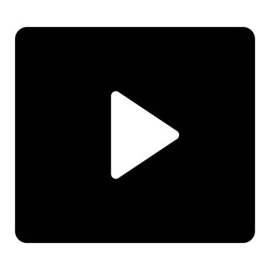 Çalma düğmesinin vektör illüstrasyon simgesi 