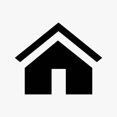 ev simgesi, vektör illüstrasyonu