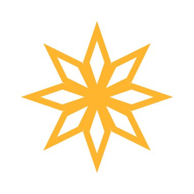 yıldız simgesi vektör illüstrasyonu