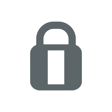 asma kilit ikon vektör çizimi