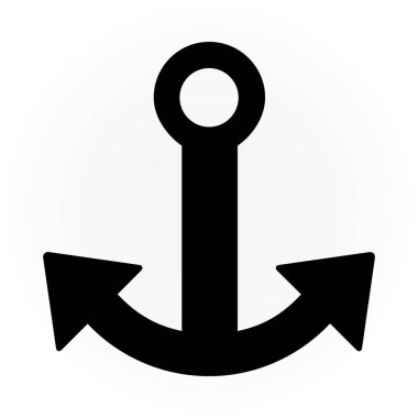 Çapa simgesi işareti. vektör çizimi tasarımı