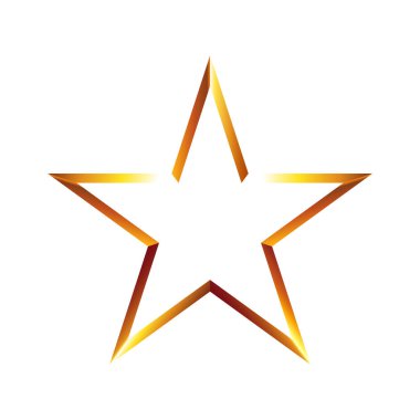 yıldız simgesi vektör illüstrasyonu