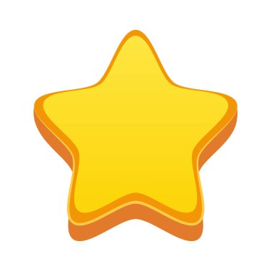 Bir yıldızın vektör illüstrasyon simgesi