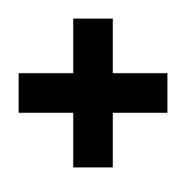 minimalist vektör illüstrasyonu, artı simge