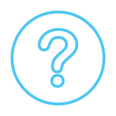 asgari vektör illüstrasyonu, soru simgesi