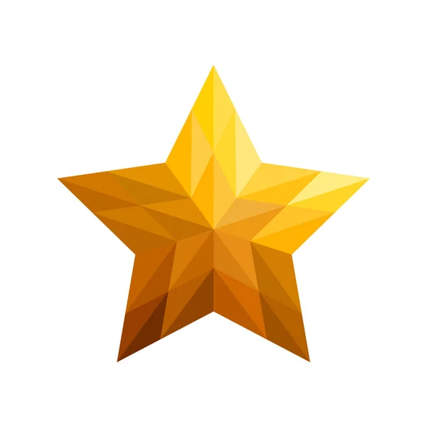 Ikona Hvězdy Plochá Ilustrace Vektorových Ikon Zlaté Koruny Pro Web — Stockový vektor