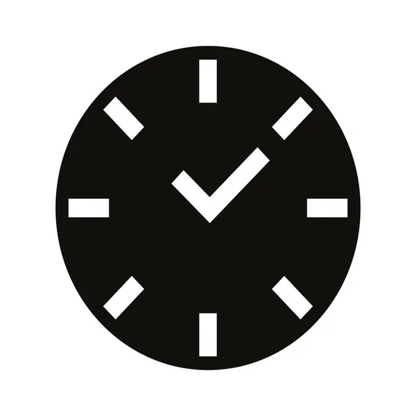 Uhr Vektor Web Symbol — Stockvektor
