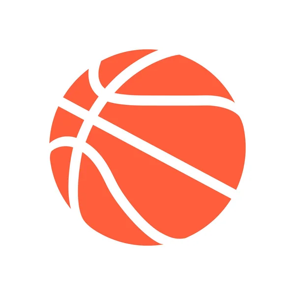 Basketbol Topu Ikonu Vektör Illüstrasyon Tasarımı — Stok Vektör