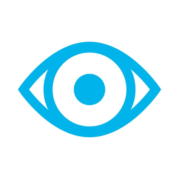 Иконка Глаза Рисунок Плоского Вектора — стоковый вектор