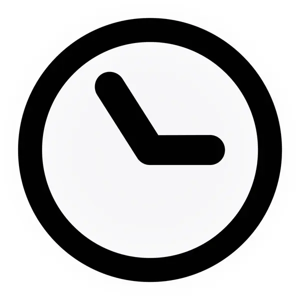 Klockan Vektor Web Icon — Stock vektor